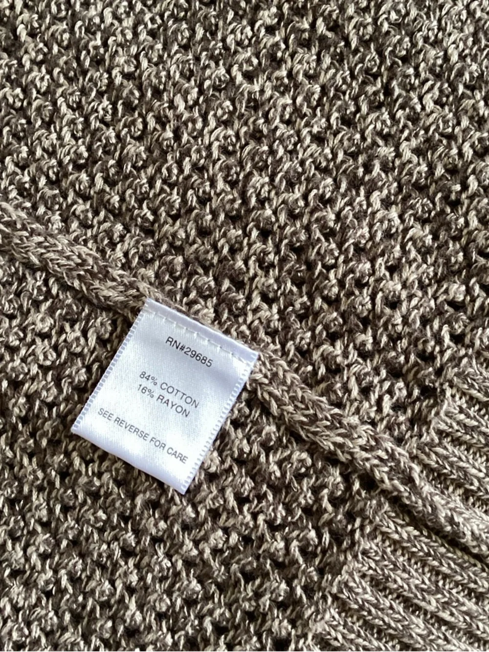 Pendleton Taupe Short-Sleeve Crew Sweater - Picture 6 of 6